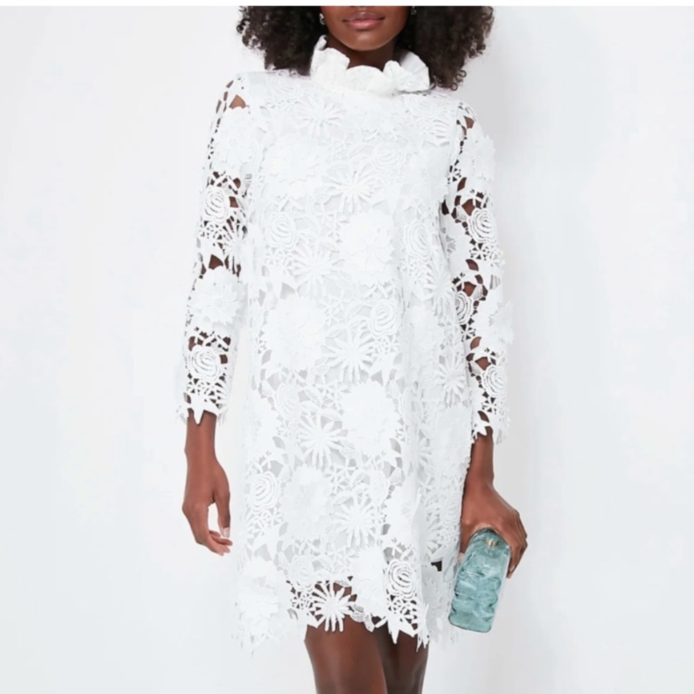 Tuckernuck White Floral Lace Mini Dress